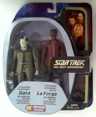 RJ0507: Star Trek: The Next Generation: Data & La Forge: Art Asylum / Diamond Select: 2006: NIB