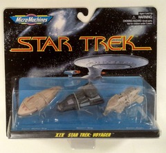 RJ0970: Star Trek: XIV: Voyager: Micro Machines: 3Pack: Galoob: 65825: 1996: NIB