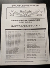 Captain's Module J: Carriers and Escorts SSD Book