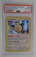 V0471: 2020: Snorlax: SWSH068: Prerelease: Holo Promo: PSA: 10: GEM MT: 62751427