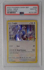 V0538: 2020: Lugia: SWSH069: Prerelease: Holo Promo: PSA: 10: GEM MT: 62751280