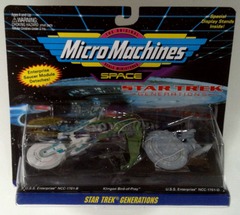 RJ0817: Star Trek: Generations: Micro Machines: Space: 3Pack: Galoob: 65846: 1994: NIB