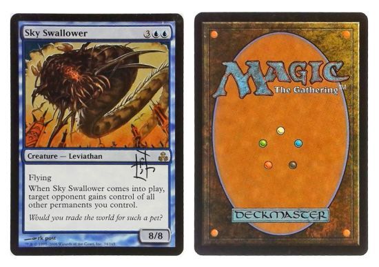 Sky Swallower: V0871: Signed/Autographed: RK Post: Black