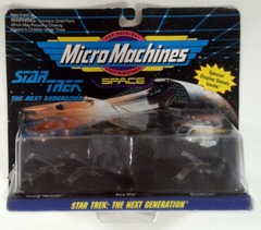 RJ0980: Star Trek: Space: The Next Generation: Micro Machines: 3Pack: Galoob: 65825: 1993: NIB