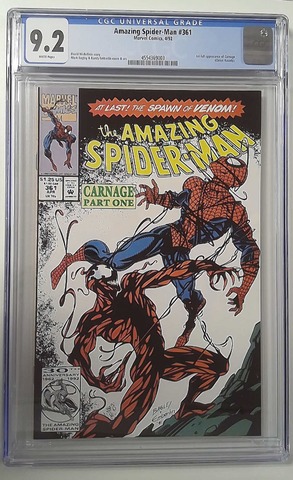C0568: Amazing Spider-Man: #361: CGC Universal Grade: 9.2