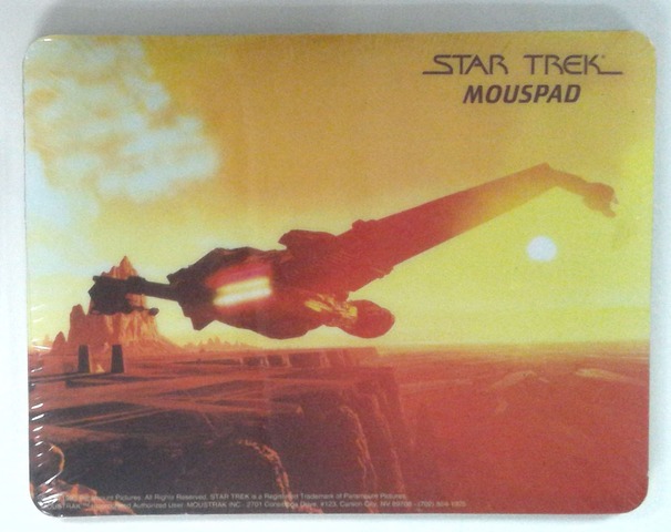 RJ0546: Star Trek: Mouspad: Klingon Cruiser: Moustrak: 1993