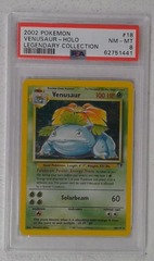 V0280: 2002: Venusaur: 18/110: Legendary Collection: Holo Rare: PSA: 8: NM-MT: 62751441