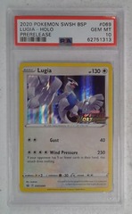 V0512: 2020: Lugia: SWSH069: Prerelease: Holo Promo: PSA: 10: GEM MT: 62751313