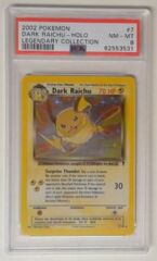 V0120: 2002 Raichu - 7/110 - Holo - Legendary Collection - PSA: 8: NM-MT: 62553531