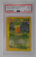 V0321: 2003: Exeggutor: H10/H32: Aquapolis: Holo Rare: PSA: 9: Mint: 62751240