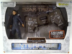 RJ0119: Star Trek: Enterprise: Broken Bow Deluxe: Lieutenant Malcom Reed: Art Asylum: 2002: NIB