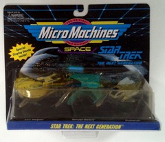 RJ0979: Star Trek: Space: The Next Generation: Micro Machines: 3Pack: Galoob: 65825: 1994: NIB