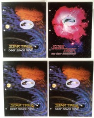 RJ0203: Lot of x4: Star Trek: 3 Ring Binder Folders : Imaginings 3: 1993