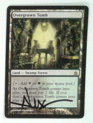 Overgrown Tomb: V1276: Signed/Autographed: Rob Alexander: Black