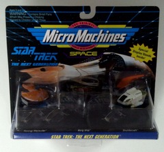 RJ0823: Star Trek: The Next Generation: Micro Machines: Space: 3Pack: Galoob: 65825: 1993: NIB