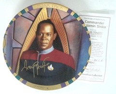 RJP063: AUTOGRAPHED: Star Trek: Deep Space Nine Plate Collection: Commander Benjamin Sisko: The Hamilton Collection: 3553D