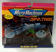 RJ0839: Star Trek: Micro Machines: Space: 3Pack: ERROR Wrong Ships: Galoob: 65825: 1993: NIB