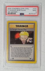 V0359: 2000: Lt.Surge's Secret Plan: 107/132: Gym Challenge: 1st Edition: Rare: PSA: 9: Mint: 62751277