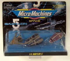 RJ0973: Star Trek: Space: Babylon 5: Collection #5: Micro Machines: 3Pack: Galoob: 65620: 1995: NIB