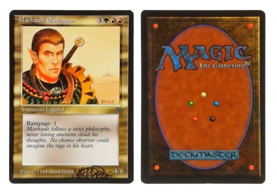 Marhault Elsdragon: V0584: Signed/Autographed: Mark Poole: Black