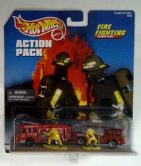 RJ0216: Hot Wheels: Action Pack: Fire Fighting: Mattel: 16148: 1997: NIB