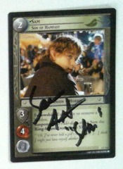 Sam Son of Hamfast: V1148: Signed/Autographed: Sean Astin: Black