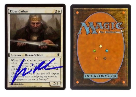 Elder Cathar: V0270: Signed/Autographed: Chris Rahn: Purple