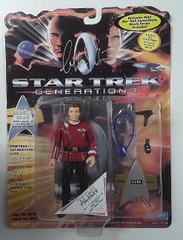 RJ6435: AUTOGRAPH: Star Trek Generations: Admiral James T. Kirk: Playmates: 6911: 1994