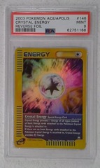 V0316: 2003: Crystal Energy: 146/147: Aquapolis: Reverse Holo Uncommon: PSA: 9: Mint: 62751168