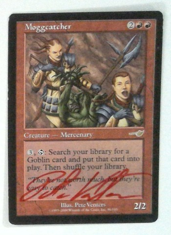 Moggcatcher: V1270: Signed/Autographed: Pete Venters: Red