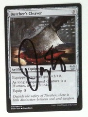 Butcher's Cleaver: V1186: Signed/Autographed: Danny Trejo: Black