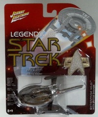 RJ0634: Legends of Star Trek: Enterprise NX-01 w/ Battle Damage: Johnny Lightning: 2005