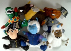 RJ0557: Star Trek: Alien BeanBags: Series 1: All 6 Figures: 1998