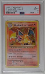 V0228: 2016: Charizard 11/108: Holo Rare: Evolutions: PSA: 9: MINT: 56387325