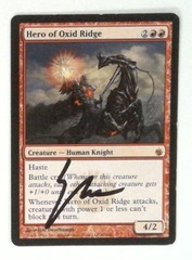 Hero of Oxid Ridge: V1188: Signed/Autographed: Eric Deschamps: Black