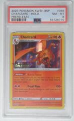 V0030: 2020 Charizard - SWSH066 - Prerelease - Holo Rare - SWSH: PSA: 8: NM: 58726770”