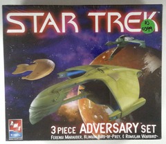 RJ0599: Star Trek: 3 Piece Adversary Set: AMT ERTL: 38390: 2015: NIB