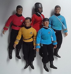 RJ1376: Star Trek: Bridge Crew (Kirk, Spock, Uhura, McCoy, Scotty): MEGO: 1974