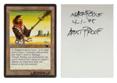 Staff of Zegon: V0052: Artist Proof: Autograph/Signature: Mark Poole: Black
