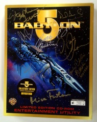 RJ0342: MULTIPLE AUTOGRAPHED: Babylon 5: Limited Edition CD-Rom Entertainment Utility