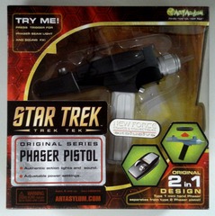 RJ1041: Star Trek: Trek Tek: Original Series Phaser Pistol: New Force Exclusive (White Handle): Art Asylum / Diamond Select: 85870: 2005