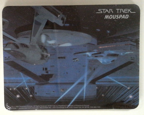 RJ0553: Star Trek: Mouspad: Moustrak: 1993