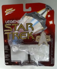 RJ0636: Legends of Star Trek: Klingon D7 Battlecruiser (Cloaked): Johnny Lightning: 2005