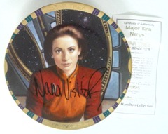 RJP064: AUTOGRAPHED: Star Trek: Deep Space Nine Plate Collection: Major Kira Nerys: The Hamilton Collection: 3053A