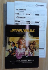 V00447: Star Wars Roleplaying Game: TSR11795: Character Record Sheets: 2000: READ DESCRIPTION