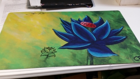 Playmat MTG Black Lotus Christopher Rush Altered
