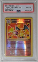 V0229: 2016: Charizard: 11/108: Evolutions: Reverse Foil: PSA: 8: NM-Mint: 52581084