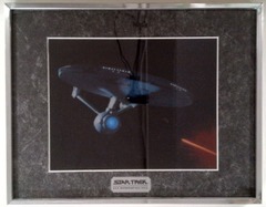 RJ0195: Star Trek: U.S.S. Enterprise NCC-1701-A: Framed: 11 x 14 Matted Chromium Print