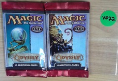 Lot of 2x EMPTY BOOSTER PACKS: Magic The Gathering: Odyssey: V0022