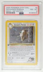 V0166: 2000 Giovanni's Persian - 8/132 - Holo - 1st Edition - Gym Challenge - PSA: 8: NM-MT: 50358636